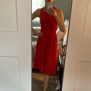 Red ASOS A Line Backless Dress